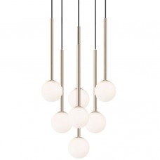 Φωτιστικό Κρεμαστό 7xG9 230V σε Ράγα Χρυσαφί ARCTURUS 003064-028112